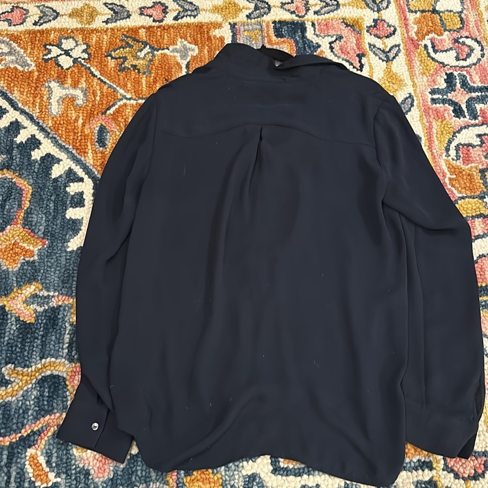 EUC scotch & soda Jolie vagabond blue button down blouse SZ L - Picture 6 of 6